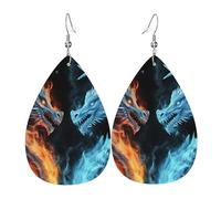 Dragones De Hielo Y Fuego Aretes Estampado Pendientes Colgante Cómodo Pendiente Para Mujer Día De La Madre