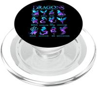 Dragones del Mundo Tipos de Dragones PopSockets PopGrip para MagSafe
