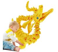 Dragones Impresos en 3D - Material PLA | Dragón de con articulaciones Flexibles | Compañero Totalmente articulado para niños y Adultos | Modelo de Escritorio único Que Mejora el Enfoque y el