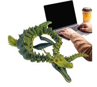 Dragones Impresos en 3D - Material PLA | Dragón de con articulaciones Flexibles | Compañero Totalmente articulado para niños y Adultos | Modelo de Escritorio único Que Mejora el Enfoque y el