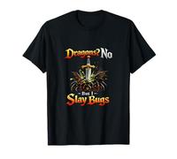 Dragones No Debugging Humor Pero Mato Errores Camiseta
