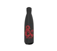 Dragones y Mazmorras- Botella, Cantimplora,Dungeons & Dragons,Acero de doble pared, Capacidad 500 ml, Color negro, Unisex, Producto oficial (CyP Brands)