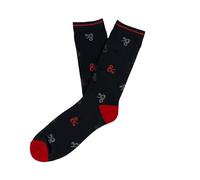 Dragones y Mazmorras- Calcetines, Media caña, Medias, D&D, Color negro, Dungeons and Dragons, Unisex, Producto oficial (CyP Brands)