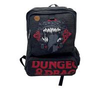 Dragones y Mazmorras- Mochila, Dungeon & Dragons, Mochila juvenil, Material escolar, Backpack, Color negro, Producto oficial (CyP Brands)