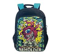 Dragones y Mazmorras- Mochila, Mochila Escolar, Adaptable a Carro, Material Escolar, Backpack, Color Negro, Unisex, Producto Oficial (CyP Brands)