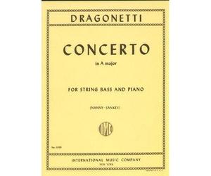 Dragonetti - Concerto in A Major - Double Bass and Piano - edited by Nanny/Sankey - International by International Music Company