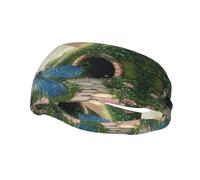 Dragonflies in Candy Land - Diademas de sudor para mujeres y hombres, patrones personalizados únicos, diadema ancha antideslizante para correr, gimnasio, yoga y más, accesorios elegantes para el