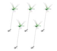 Dragonfly Clip, 5-Piece Garden Ornament Set, Waterproof 3D Realistic Design, Fly-Repelling Hat Clips for Yard, Patio, Party, Plant Decor, Hair Accessories, Cosplay, Beach Outfits