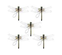 Dragonfly Clip Decoración, Outdoor Garden Ornament, 3,74 x 5,39 pulgadas Realistic Insectt Style Clamp with Lightweight Resin Build, Sturdy Anti Pesst Design, Nature Style Accessory For Camping Yard