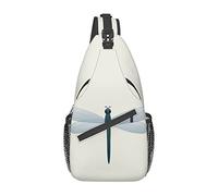 Dragonfly Little Raccoon Face Sling Bag, Mochila de Hombro, Paquete de Pecho, Mochila Cruzada Informal para Mujeres, Hombres, Viajes de Senderismo