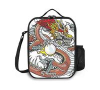 Dragonfly Lunch Bag Insulated Lunch Box,Moth Butterfly in Watercolor Print,Durable Insulated Lunch Bag Reusable Tote Bag Lunch Box for Adult Men Women