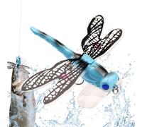 Dragonfly Lures - Lure Dragonfly Fishing Baits, DragonNfly Fishing Lures, Realistic LureEs DragonflyS Shape Bait With Hook, Fly Bait Double Skirted Wings Lurs For Ponds