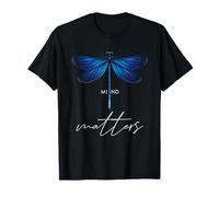 Dragonfly Mind Matters Mental Health Mindset Libélulas Camiseta