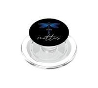 Dragonfly Mind Matters Mental Health Mindset Libélulas PopSockets PopGrip para MagSafe