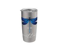 Dragonfly Mind Matters Mental Health Mindset Libélulas Vaso térmico de acero inoxidable de doble pared