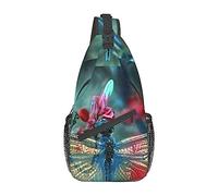 Dragonfly On The Flower - Mochila para Hombre, Bolsa de Viaje para Senderismo, Bandolera.