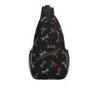 Dragonfly Sling Bag Casual Crossbody Bolso de Hombro para Mujer Mochila Chest Daypack para Mujeres niñas al Aire Libre