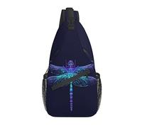 Dragonfly Sling Bag Casual Crossbody Bolso de Hombro para Mujer Mochila Chest Daypack para Mujeres niñas al Aire Libre