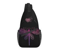 Dragonfly Sling Bag Casual Crossbody Bolso de Hombro para Mujer Mochila Chest Daypack para Mujeres niñas al Aire Libre