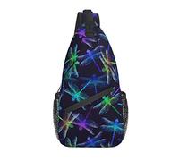 Dragonfly Sling Bag Casual Crossbody Bolso de Hombro para Mujer Mochila Chest Daypack para Mujeres niñas al Aire Libre