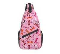 Dragonfly Sling Bag Casual Crossbody Bolso de Hombro para Mujer Mochila Chest Daypack para Mujeres niñas al Aire Libre