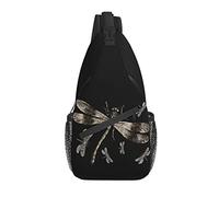 Dragonfly Sling Bag Casual Crossbody Bolso de Hombro para Mujer Mochila Chest Daypack para Mujeres niñas al Aire Libre