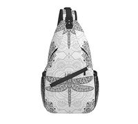 Dragonfly Sling Bag Casual Crossbody Bolso de Hombro para Mujer Mochila Chest Daypack para Mujeres niñas al Aire Libre