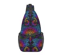 Dragonfly Sling Bag, Chest Bag Daypack, Crossbody Sling Mochila para Viajes, Deportes, Correr, Senderismo