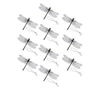 DragonflyClip, 10 clips artificiales para sombreros de libélula para exteriores, clip decorativo de libélula 3D, se fija a la mochila, sombrero para sombreros, mochilas, cochecitos
