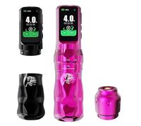 Dragonhawk Fold Pro Máquina de Tatuar Lápiz de Tatuaje Inalámbrico, Edición Year of The Horse, con Longitud de Carrera de 2,5-4,5 mm, 2 Baterías, para Líneas, Sombreado y Relleno en Rosa