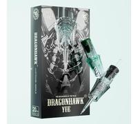 Dragonhawk Yue 20 Agujas de Tatuaje Desechables #1207RL - Round Liner 0.35mm con Membrana para maquina de tatuar