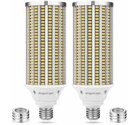 DragonLight 120W Lámpara LED de Maíz Super Brillante (Reemplaza 800W) - Bombilla Edison E27/E40-3000K Blanco Cálido 14.400 LM para Iluminación Comercial - Garaje Taller Oficina Jardín (Paquete de 2)