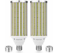 DragonLight 80W Superhelle Mais Licht LED Glühbirnen (Reemplaza 600W) - Lámpara LED Edison E27/E40-5000K Blanco frío 9,600LM para iluminación comercial - Garaje Taller Oficina Patio (Pack de 2)