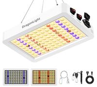 DragonLight Lámpara LED de espectro completo BW1000 con UV IR, doble chip LED Grow lámpara con cable de 3 metros para invernadero y plantas de interior, verduras y cultivo de flores