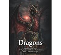 Dragons: Adult Coloring Book 40 Highly Detailed Fantasy Illustrations Relax, Create, and Escape