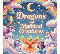 Dragons and Mythical Creatures: Adult Coloring Book with 50 Relaxing Fantasy Designs