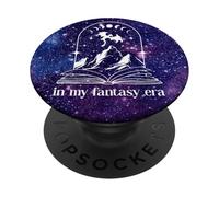 Dragons & Books Galaxy Purple Book Dragon In My Fantasy Era PopSockets PopGrip Intercambiable