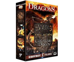 Dragons - Coffret 3 films : Donjons & Dragons 3 : Le Livre des Ténèbres + Paladin - Le dernier chasseur de Dragons + Les chroniques du Dragon [Francia] [DVD]