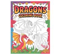 Dragons Coloring Book: 100 Stained Glass Designs for All Ages: Relaxing Art Therapy with Intricate Dragon Illustrations