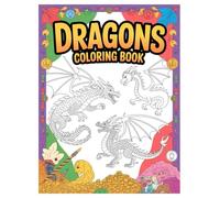Dragons Coloring Book: 100 Stained Glass Designs for All Ages: Relaxing Art Therapy with Mystical Dragon Illustrations