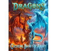 Dragons Coloring Book for Adults: 40 Amazing Mythical Dragon Illustrations from Epic Fantasy Lore for Stress Relief, Mindfulness, and Creative Relaxation