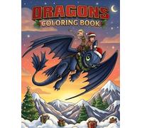 Dragons Coloring Book for Kids: Christmas coloring pages feature Dragon Designs for Relaxation
