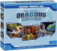 Dragons - die 9 Welten - Hörspiel-Box,Folge 1-3 mit Blumentütchen