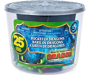 Dragons, El Mundo Oculto, Cubo con Dragones y Vikingos, 25 Personajes para coleccionar, 4 cm de Altura, a Partir de 4 años