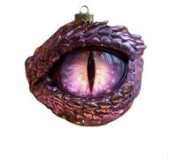 Dragon'S Eye Christmas Ornament, Enchanted Dragon Eye Ornament, Fantasy Dragons Eyes Ornaments for Christmas Tree, Art Giftunique for Fantasy Lovers (Purple)
