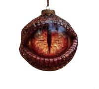 Dragon'S Eye Christmas Ornament, Enchanted Dragon Eye Ornament, Fantasy Dragons Eyes Ornaments for Christmas Tree, Art Giftunique for Fantasy Lovers (Red)