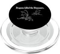 Dragons Killed The Dinosaurs. Dragones contra Dinosaurios PopSockets PopGrip para MagSafe