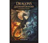 Dragons & Legendary Creatures Coloring Book: Roar Out Your Stress and Unleash Your Inner Dragon, Bring Detailed Fantasy Worlds to Life with your Color.