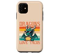 Dragons Love Tacos Divertidos Comida Mexicana Fiesta Hombres Mujeres Niños Carcasa para iPhone 11