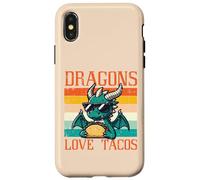 Dragons Love Tacos Divertidos Comida Mexicana Fiesta Hombres Mujeres Niños Carcasa para iPhone X/XS